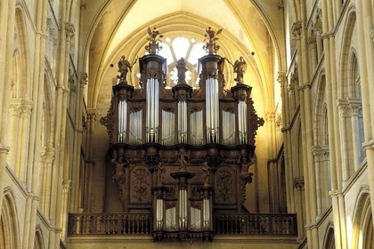 France, Ardennes, Mouzon, abbey church Notre-Dame
