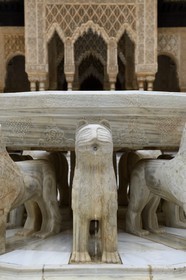 Spain, Andalusia, Granada, Alhambra Nasrid Palace, listed as World Heritage by UNESCO, Palace of the Lions patio (Patio de los Leones)