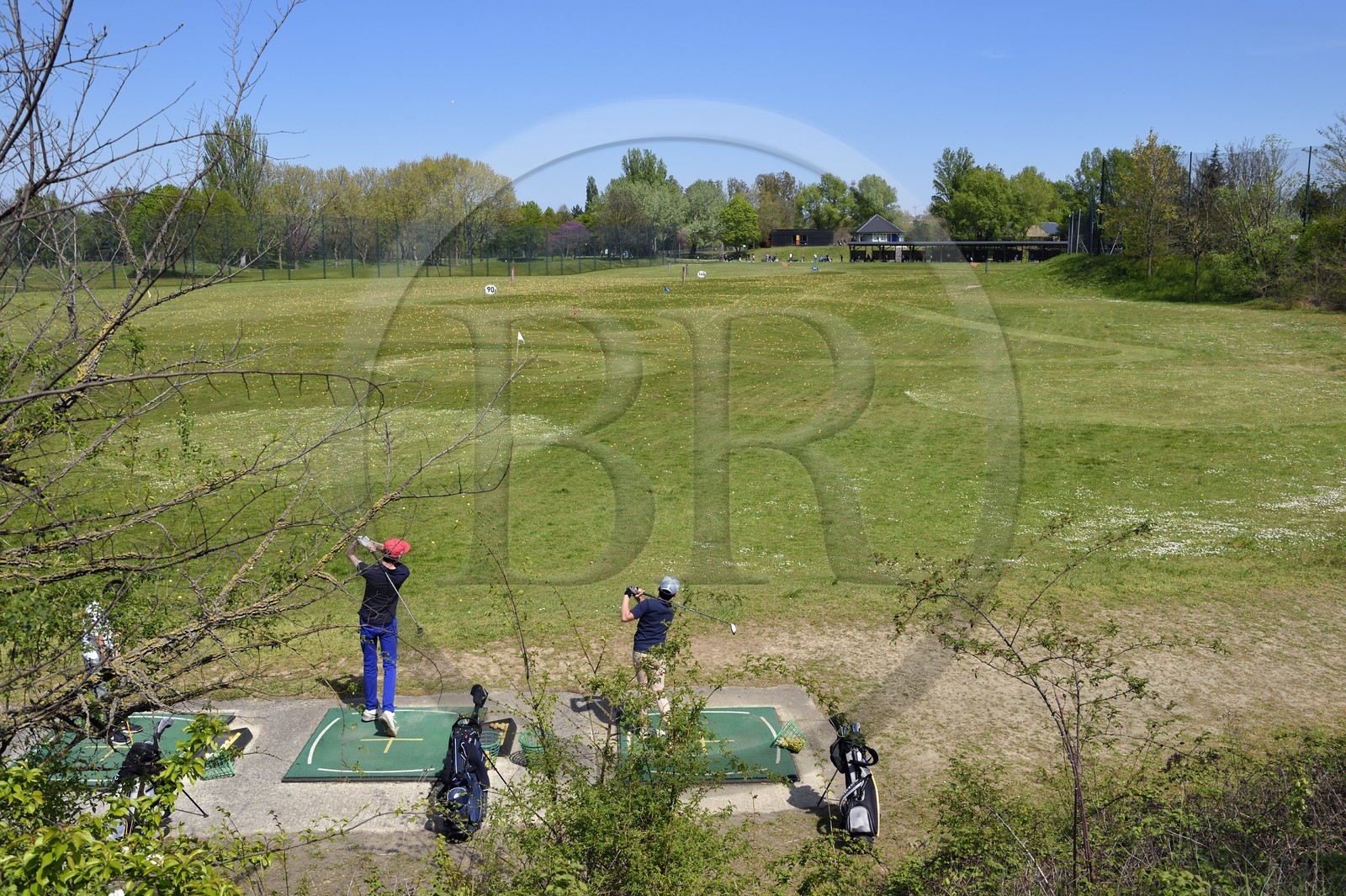 France, Val-de-Marne (94), Champigny-sur-Marne, practice du golf du parc du Tremblay France, Val-de-Marne (94), Champigny-sur-Marne, practice du golf du parc du Tremblay