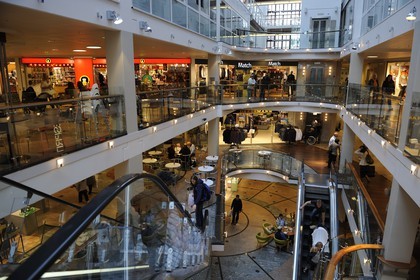 Norway, Oslo, Akerbrigge shopping mall