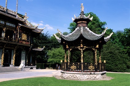 Belgium, Brussels, the Chinese hose in the Royal Laeken park