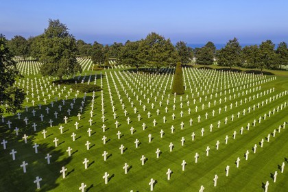 France, Calvados, Colleville sur Mer, the Normandy Landings Beach, Omaha Beach, Normandy American Cemetery and Memorial