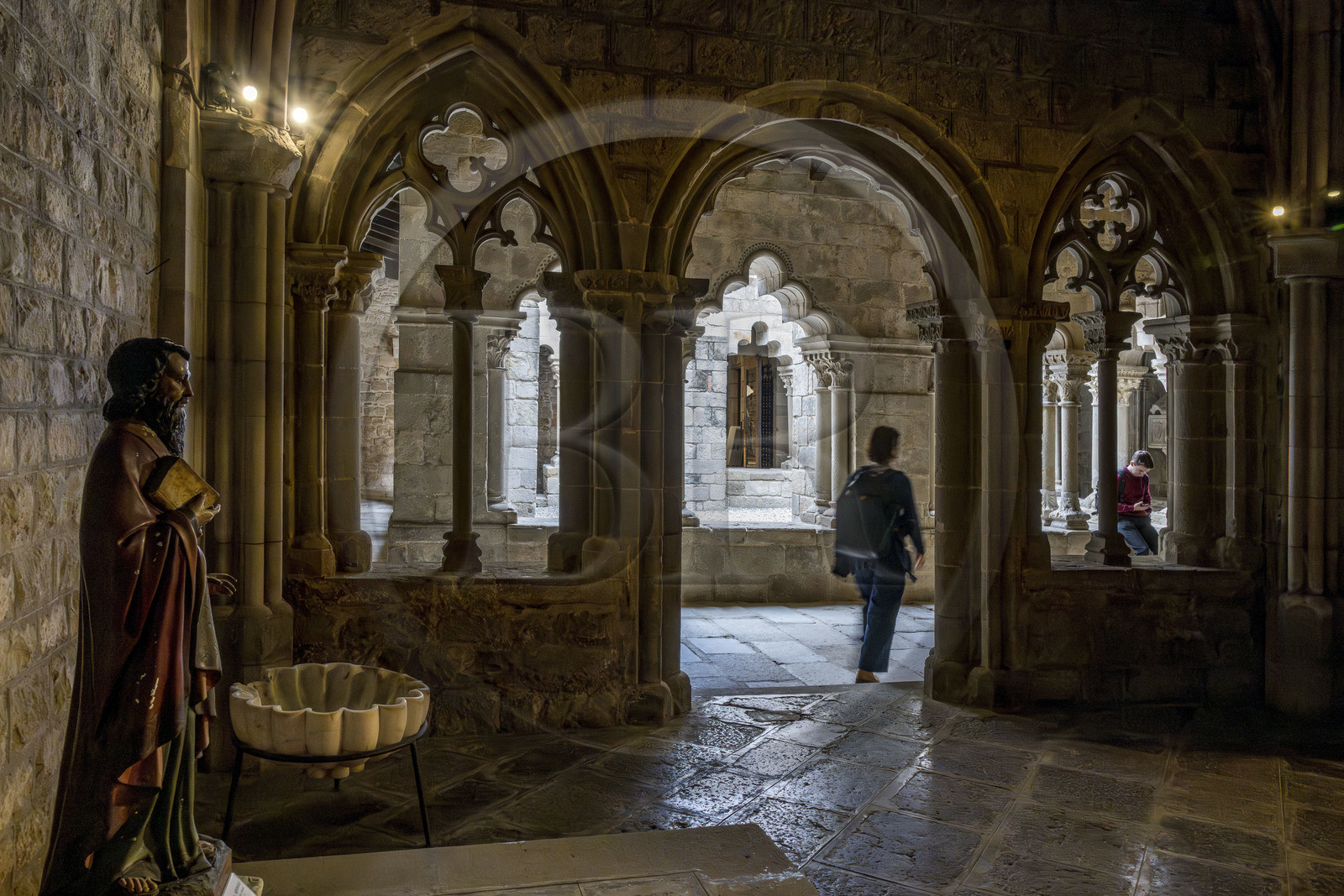 Espagne, Catalogne, Barcelone, monastère de Sant Pau del Camp, style roman, fondé par le comte catalan Guifré-Borrell au IXe siècle et rénové au XIIIe siècle