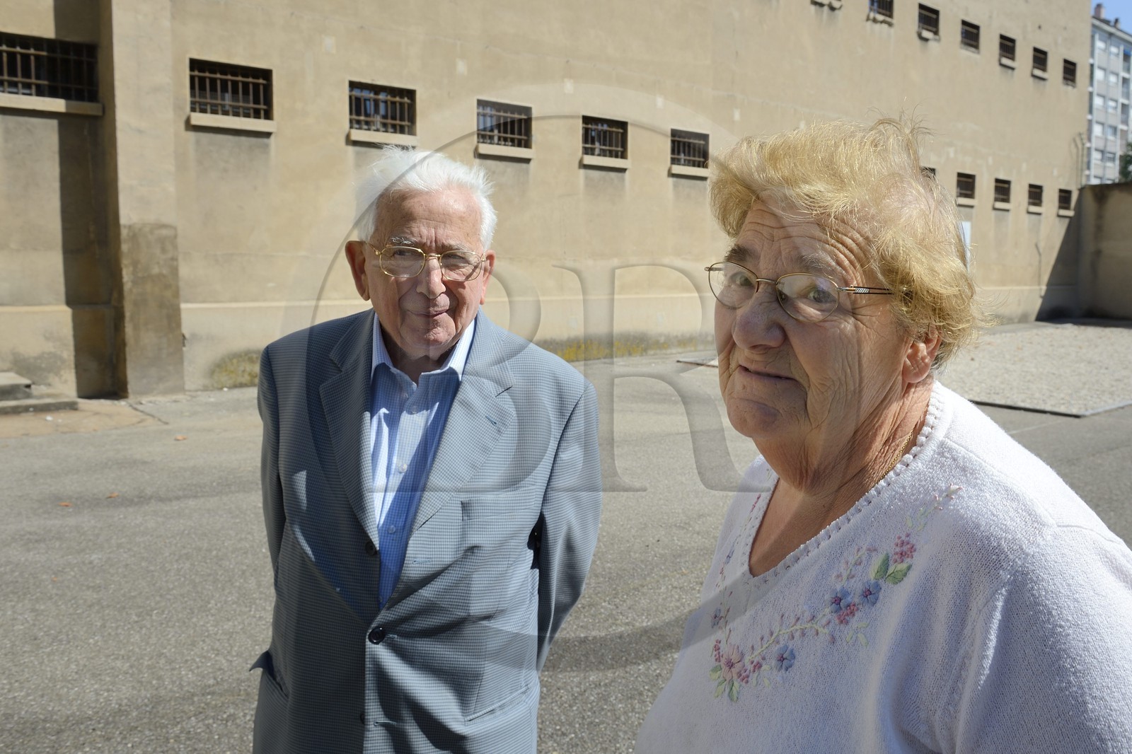 France, Rhône (69), Lyon, Mémorial Prison de Montluc, Claude Bloch et Andrée Gaillard tous deux emprisonnés à Montluc enfants pendant la guerre