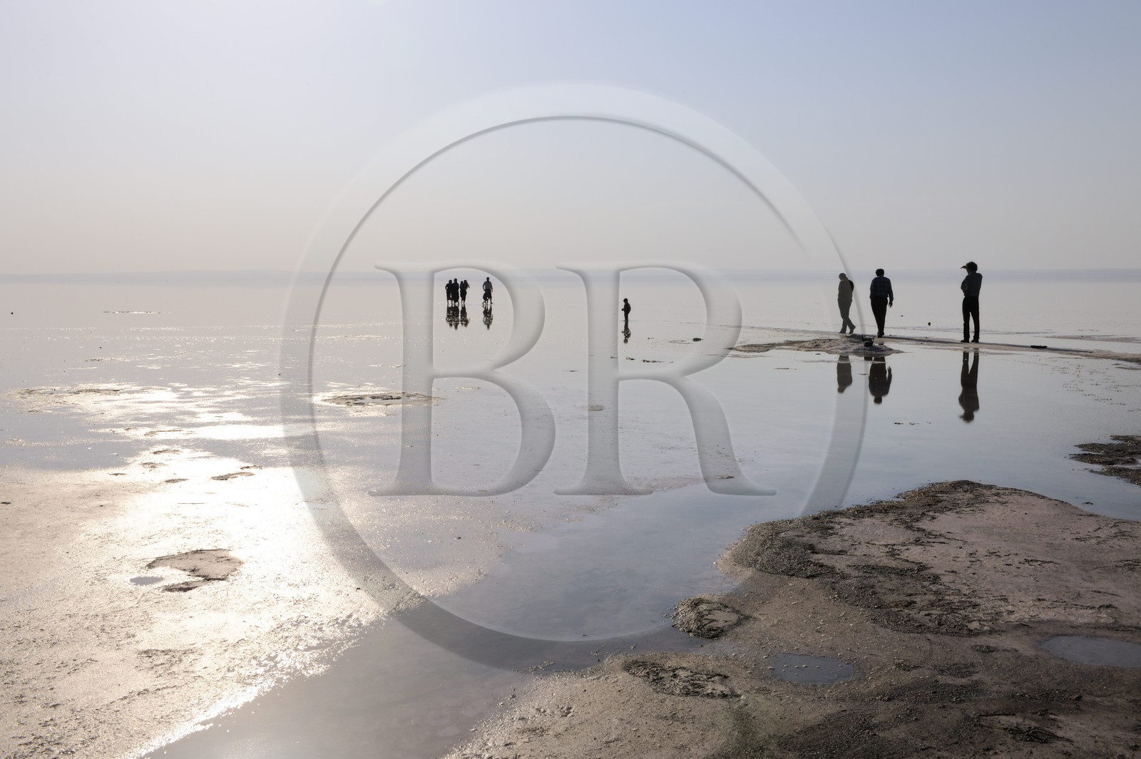 Turquie, Anatolie centrale, le lac Tuz (en turc Tuz Gölü signifie lac salé) est le second plus grand lac de Turquie