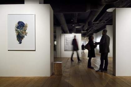 France, Paris (75), vernissage à la Galerie Univer