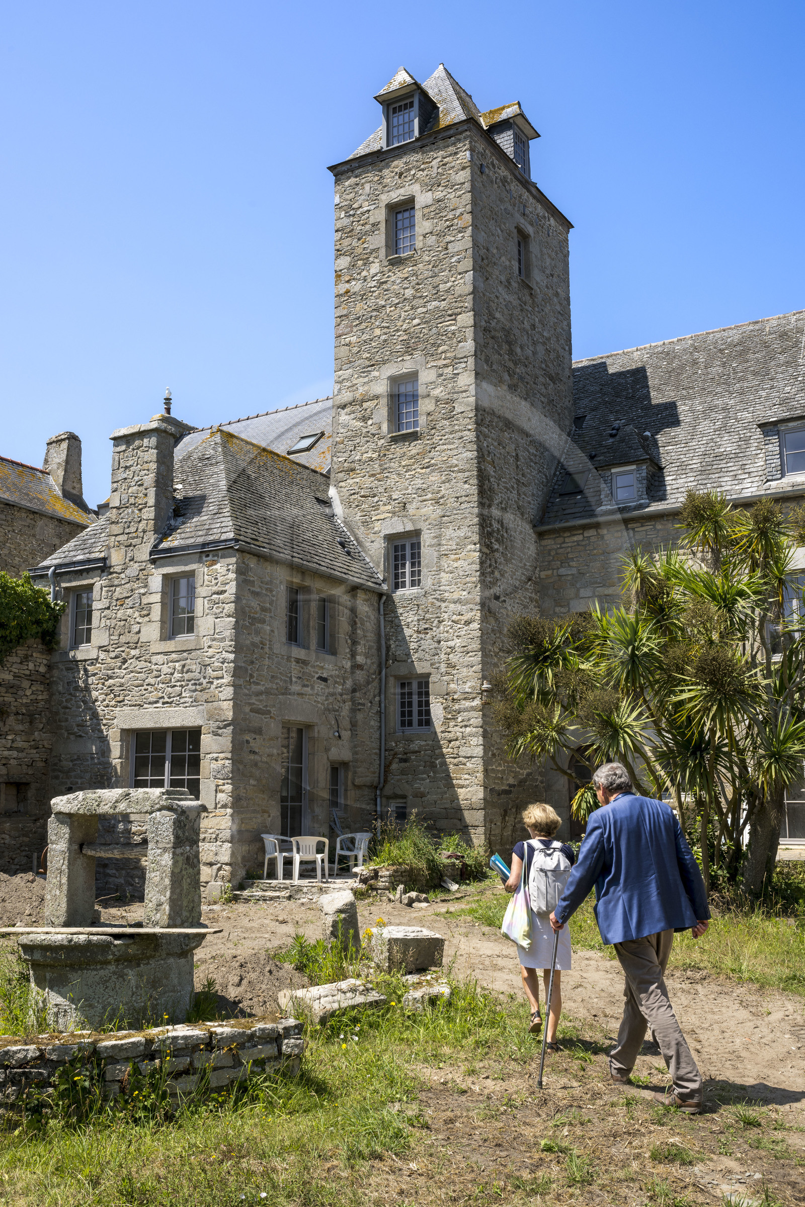 France, Finistère (29), Roscoff, une des maisons d'armateurs des frères James de la Porte Noire construite à la fin XVIème siècle