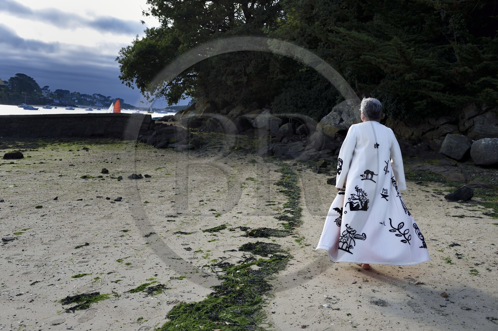 France, Finistère (29), Lannilis, Prat Ar Coum, l'artiste peintre Loic Madec