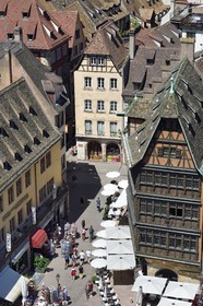 France, Bas Rhin, Strasbourg, old town listed as World Heritage by UNESCO, the Maison Kammerzell at the foot of the Notre Dame Cathedral