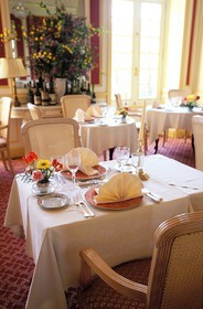 France, Haute Saone, village of Gray, castle of Rigny hotel with public restaurant
