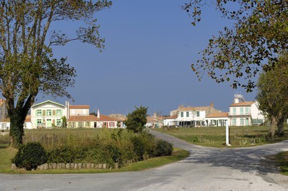 France, Charente-Maritime (17), Ile d'Aix, le bourg