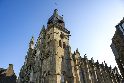 France, Ille-et-Vilaine, Fougeres, the Saint-Léonard church from the 14th and 15th centuries