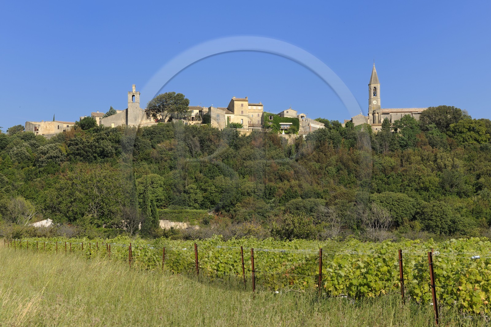 France, Gard (30), région du Pays d'Uzège, Castillon-du-Gard