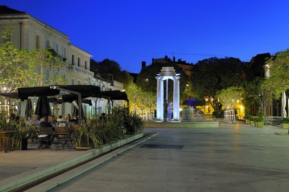 France, Gard, Nimes, la place d'Assas (Assas Square)