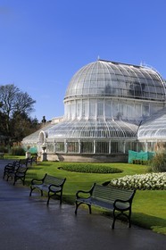 Royaume-Uni, Irlande du Nord, Belfast, la serre tropicale Palm House du jardin botanique de Belfast