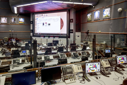 France, French Guiana, Kourou, Guiana Space Centre (Centre spatial guyanais, CSG) also called Europe's Spaceport, Jupiter command room