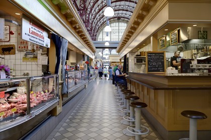 Sweden, Västra Götaland, Göteborg (Gothenburg), the main covered market Saluhallen