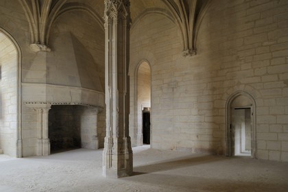 France, Val-de-Marne (94), Vincennes, le château de Vincennes, le donjon, chambre dite des Enfants au troisième étage