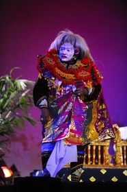 Morocco, Middle Atlas, Fez, Imperial City, Bab Makina Gate, Festival of World Sacred Music, Bali traditional dance and singing by Panti Pusaka Buday group