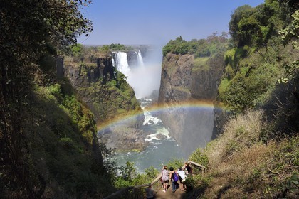 Zimbabwe, Matabeleland North Province,  Zambesi River, the Victoria Falls, listed as World Heritage by UNESCO