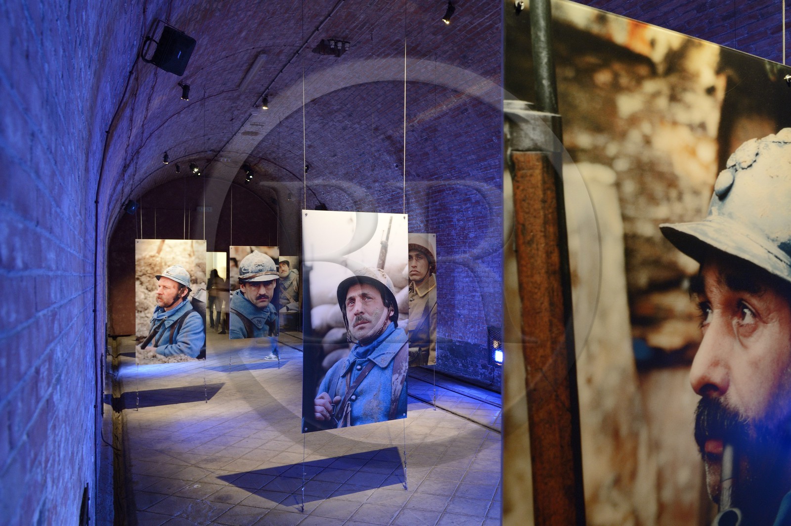 France, Meuse (55), Verdun, la Citadelle Souterraine, poste de commandement souterrain durant la première guerre mondiale où vivaient plus de dix mille hommes