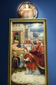 Allemagne, Bade-Wurtemberg, Fribourg en Brisgau, musée des Augustins (Augustinermuseum), Le Miracle de la Neige (1517-19) de Matthias Grünewald