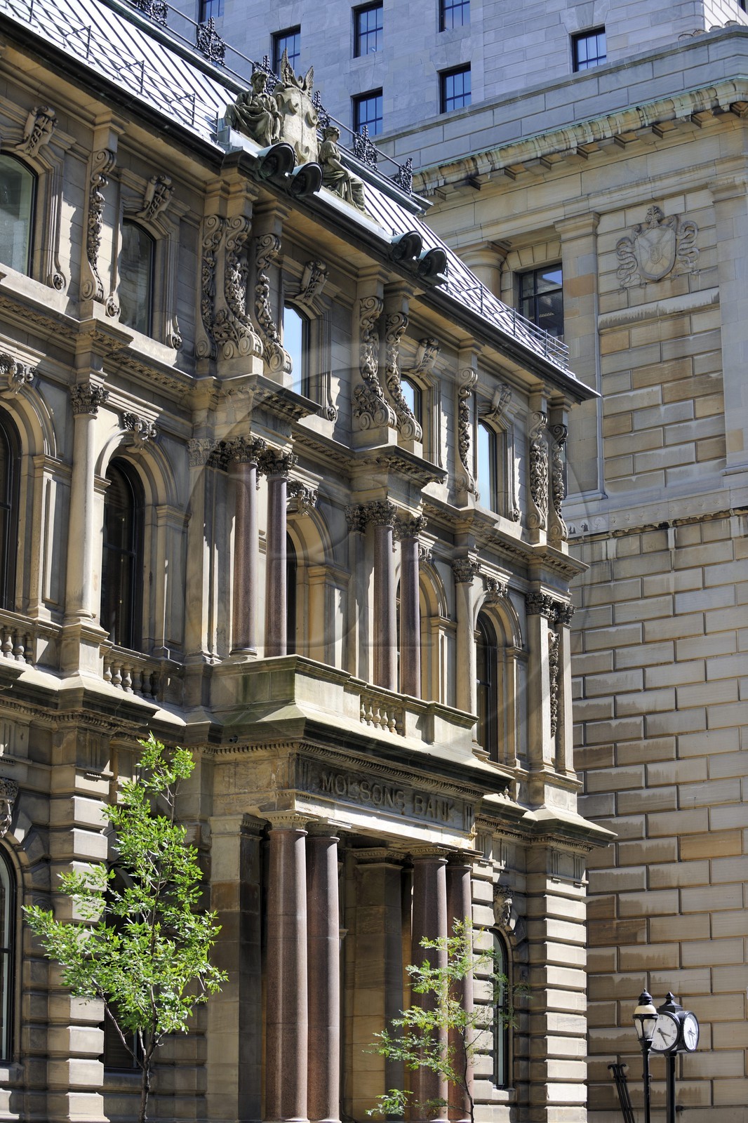 Canada, province de Québec, Montréal, quartier du Vieux-Montréal, la banque Molson rue Saint-Jacques