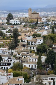 Spain, Andalusia, Granada, Albaicin District listed as World Heritage by UNESCO