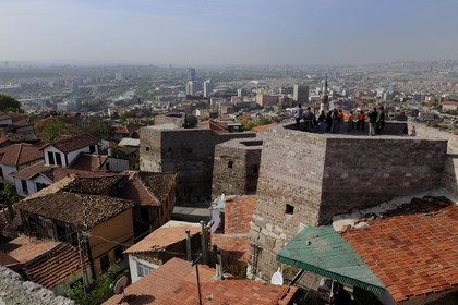 Turkey, Central Anatolia, Ankara, citadel in the old town dominating the new town