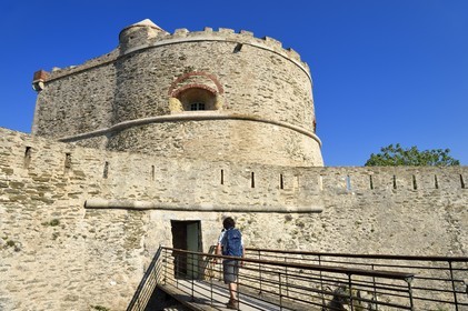 France, Var (83), Iles d'Hyères, parc national de Port Cros, Ile de Port-Cros, le Fort de l'Estissac construit sur ordre de Richelieu entre 1634 et 1640 sur la côte nord-ouest