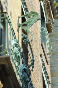 France, Paris (75), le Castel-Beranger, immeuble du 14 rue La Fontaine de style Art Nouveau  par Hector Guimard