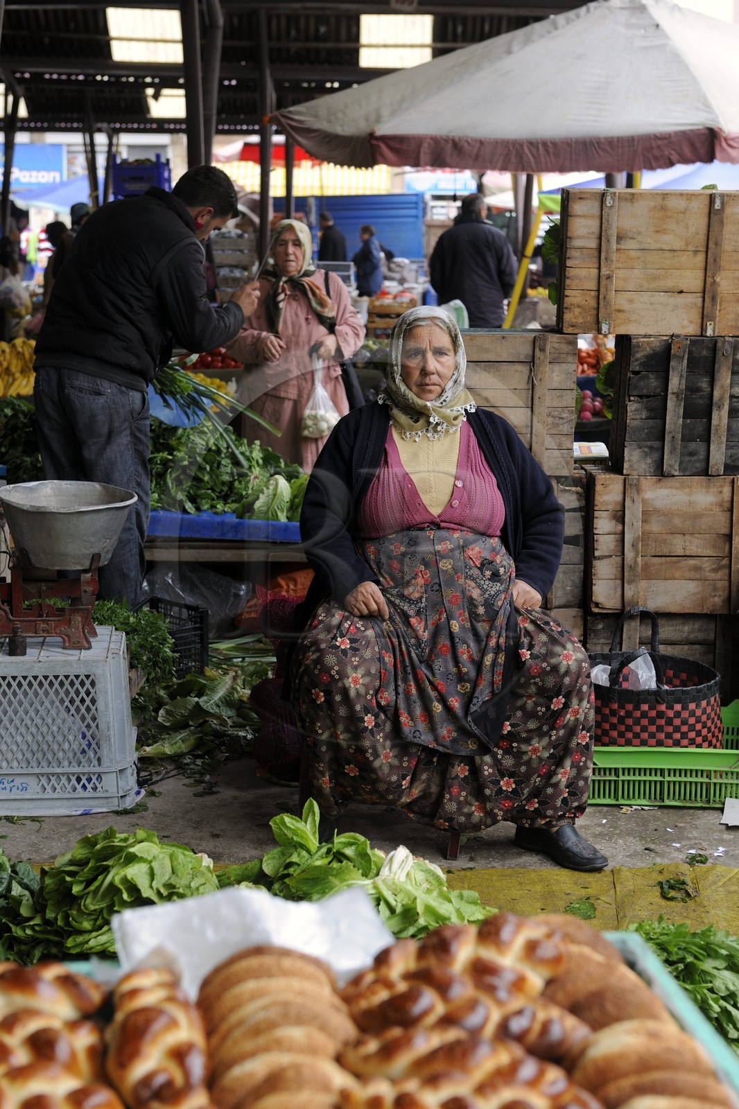 Turquie, Anatolie Centrale, province de Nevsehir, Cappadoce classée Patrimoine Mondial de l'UNESCO, marché d' Avanos