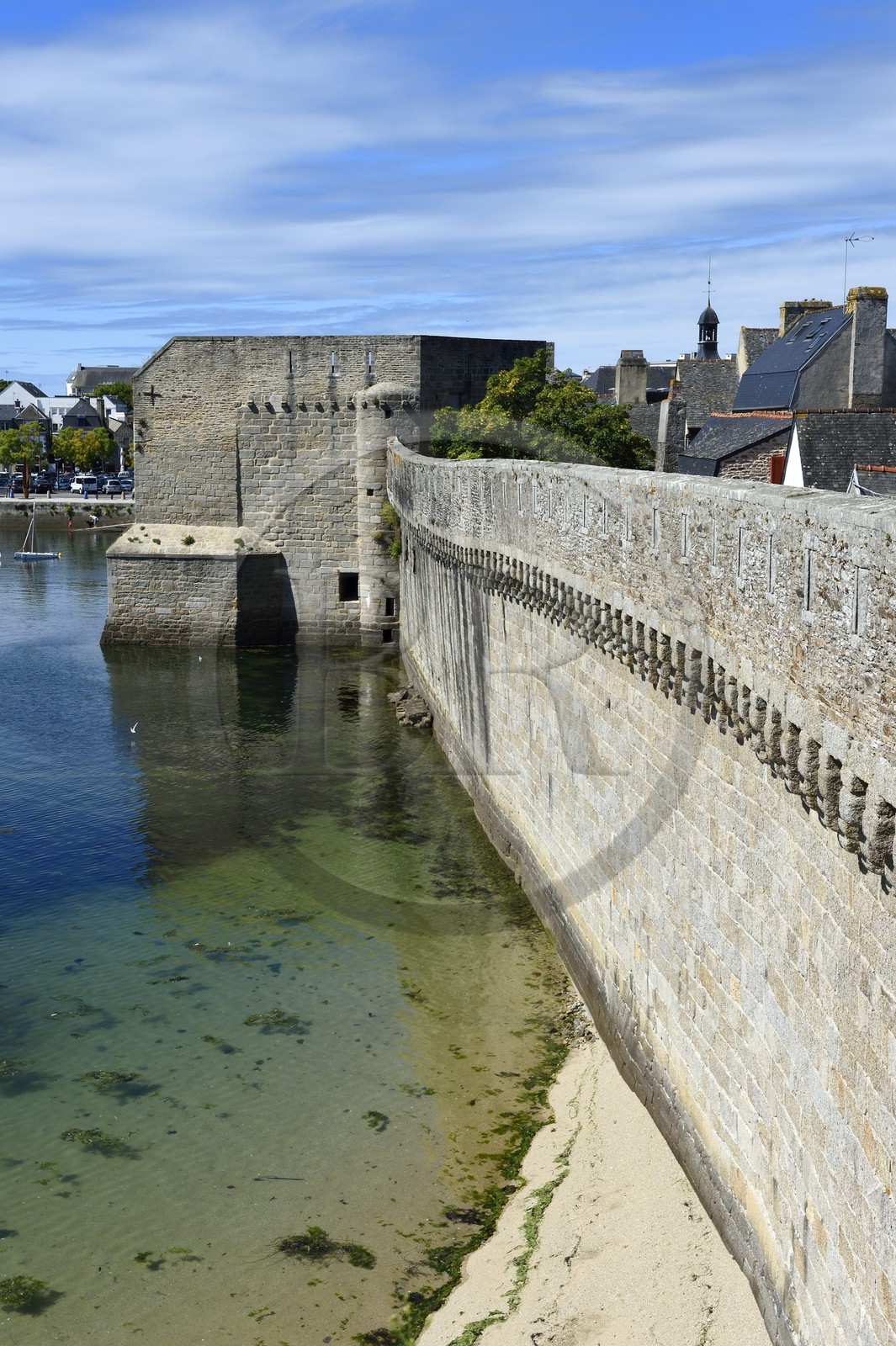 France, Finistère (29), Concarneau, les remparts de la Ville Close