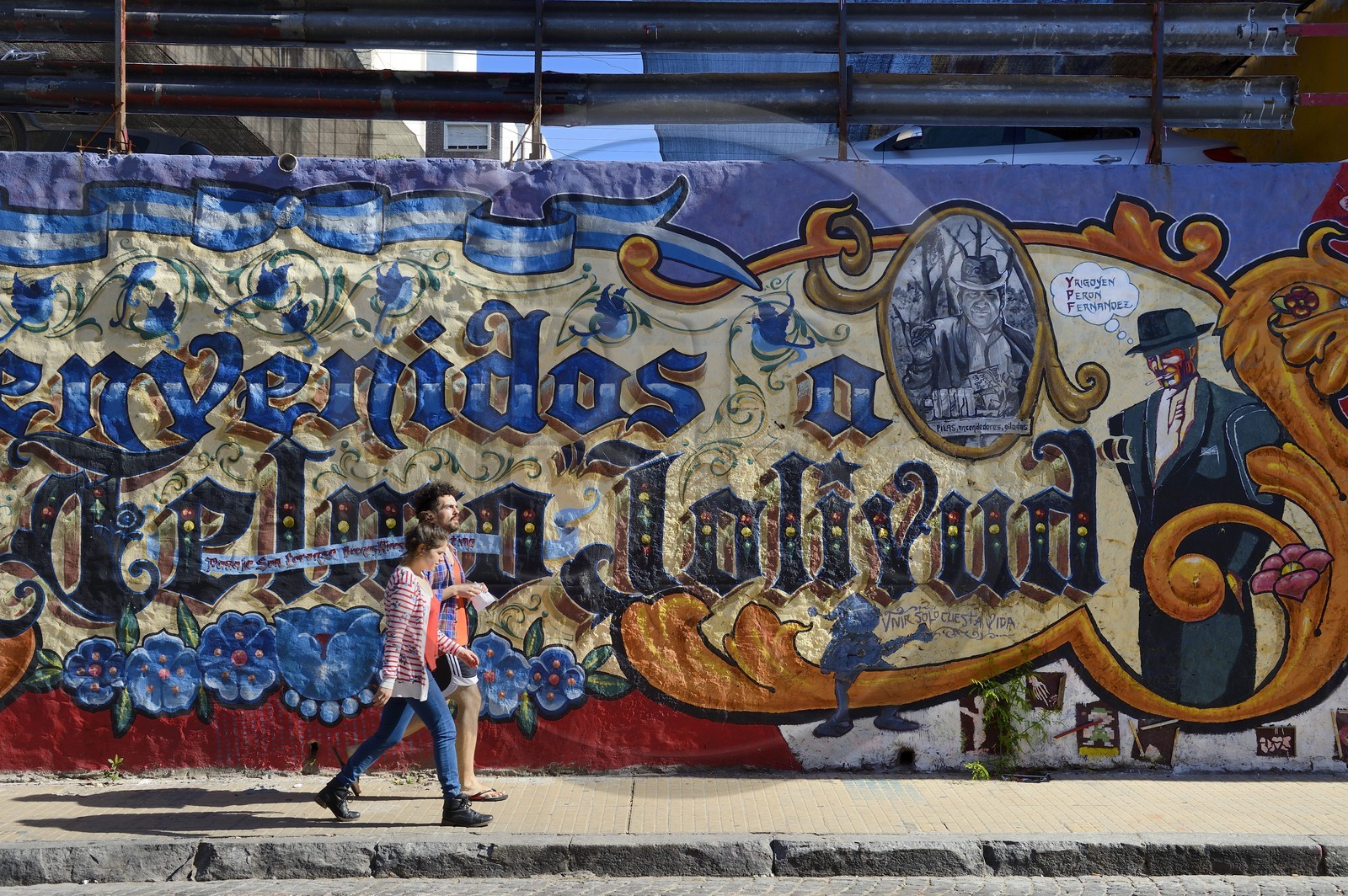 Argentine, Buenos Aires, quartier Saint Telmo, pasaje de San Lorenzo, peintures murales Argentine, Buenos Aires, quartier Saint Telmo, pasaje de San Lorenzo, peintures murales