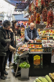Espagne, Catalogne, Barcelone, Las Ramblas, le marché de la Boqueria