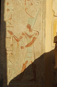 Egypte, Haute Egypte, vallée du Nil, environs de Louxor, nécropole thébaine classée Patrimoine Mondial de l'UNESCO, Thèbes Ouest, Deir el Bahari, temple d'Hatchepsout