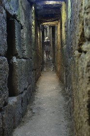 Israel, Jerusalem, holy city, the stepped road build under Herod the Great, path of pilgrims, going from the Temple Mount to the Pool of Siloam