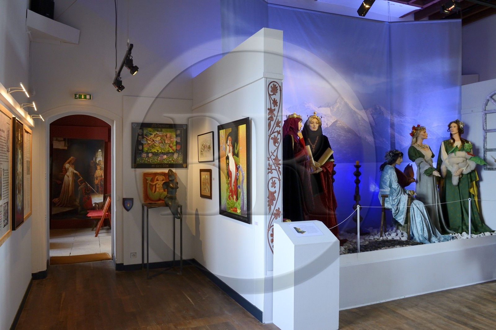 France, Morbihan (56), forêt de Brocéliande, Concoret, le château de Comper qui abrite les expositions du Centre de l'imaginaire arthurien