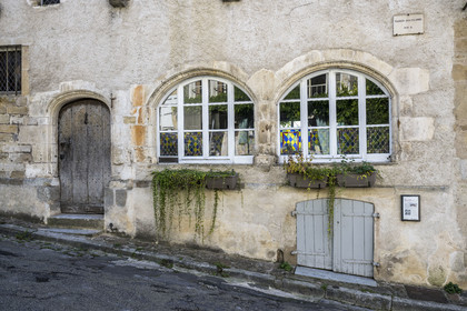 France, Yonne, regional natural park of Morvan, Vézelay, a UNESCO World Heritage site, labelled Les Plus Beaux Villages de France, starting point of one of the main ways to Santiago de Compostela, the Colombs House from the 15th-16th centuries