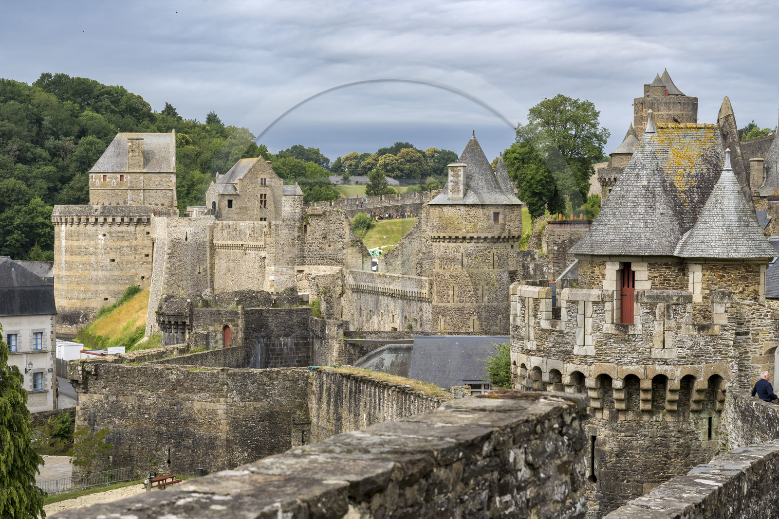 France, Ille-et-Vilaine (35), Fougères, le château-fort du XIIe siècle