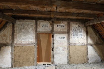 France, Bas Rhin, Traenheim, the attic synagogue, in the 18th century a small oratory, opened in 1723, was neatly hidden in a private house