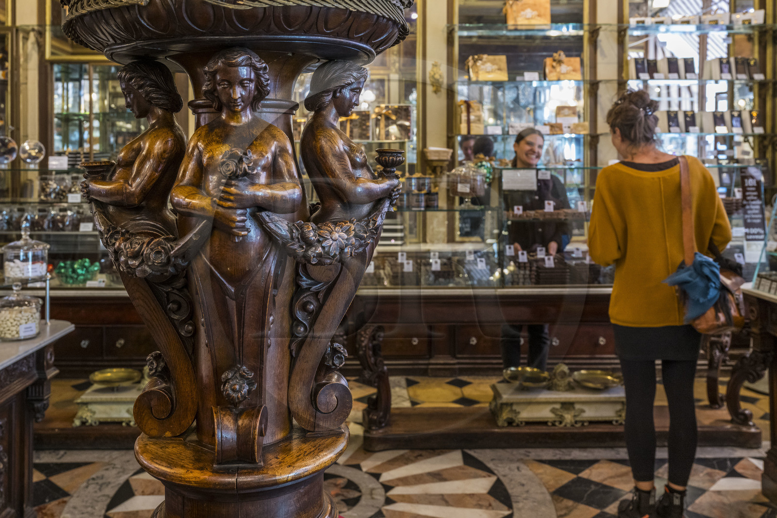 France, Loire-Atlantique (44), Nantes, quartier de Graslin, magasin Debotté Gautier datant de 1850 et spécialisée dans les bonbons et les chocolats
