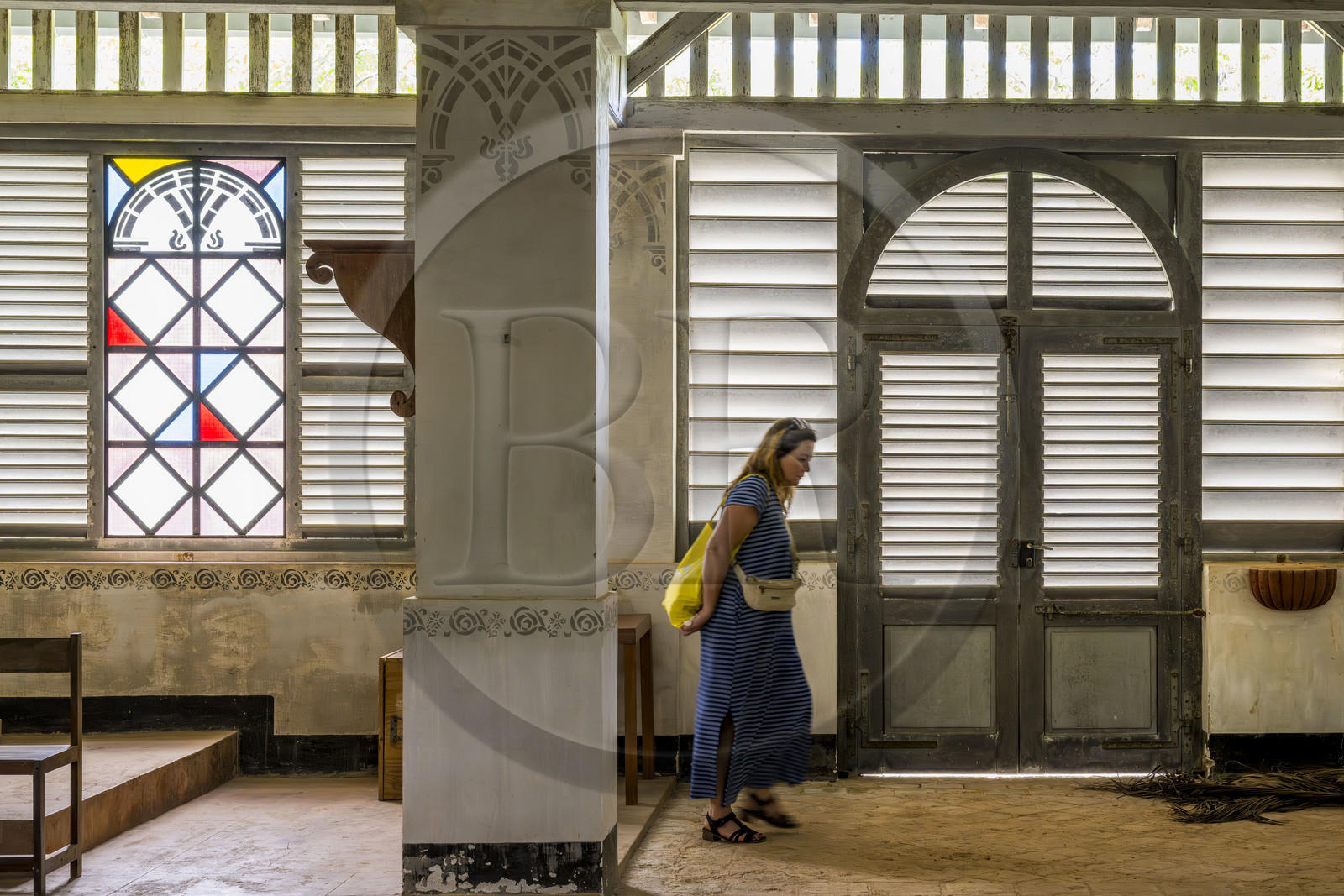 France, French Guiana, Kourou, Salvation Islands (Iles du Salut), Royal Island, the chapel of Notre-Dame Immaculée du Salut