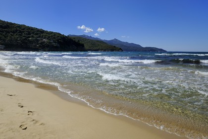 Italie, Toscane, l’Ile d’Elbe, la plage de Biodola sur la cote Nord