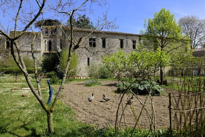 France, Aude, Saint-Martin-le-Vieil, the former Cistercian abbey of Villelongue and guesthouse