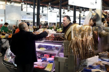 Espagne, Andalousie, Almeria, Marché Central couvert construit en 1893
