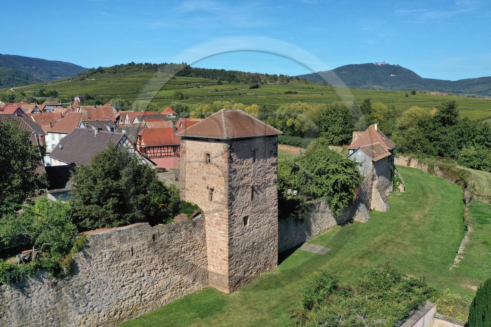 France, Haut-Rhin (68), Route des vins d'Alsace, Bergheim, ancienne cite m