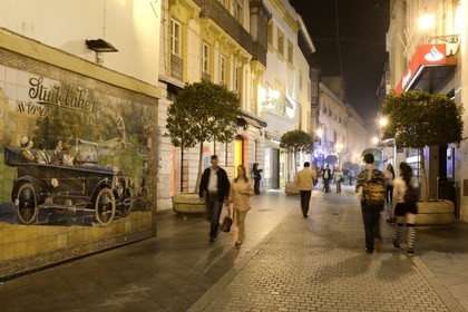 Spain, Andalusia, Seville, shops of Calle Velazquez