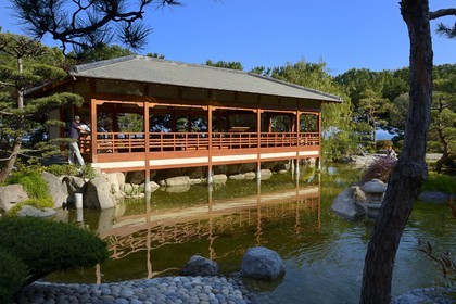Principauté de Monaco, Monaco, Monte-Carlo, le Jardin Japonais par l'architecte paysagiste Yasuo Beppu