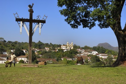 Brazil, Minas Gerais state, Tirandentes, Matriz de Santo Antonio, Santo Antonio church (Gold Route, Estrada Real)